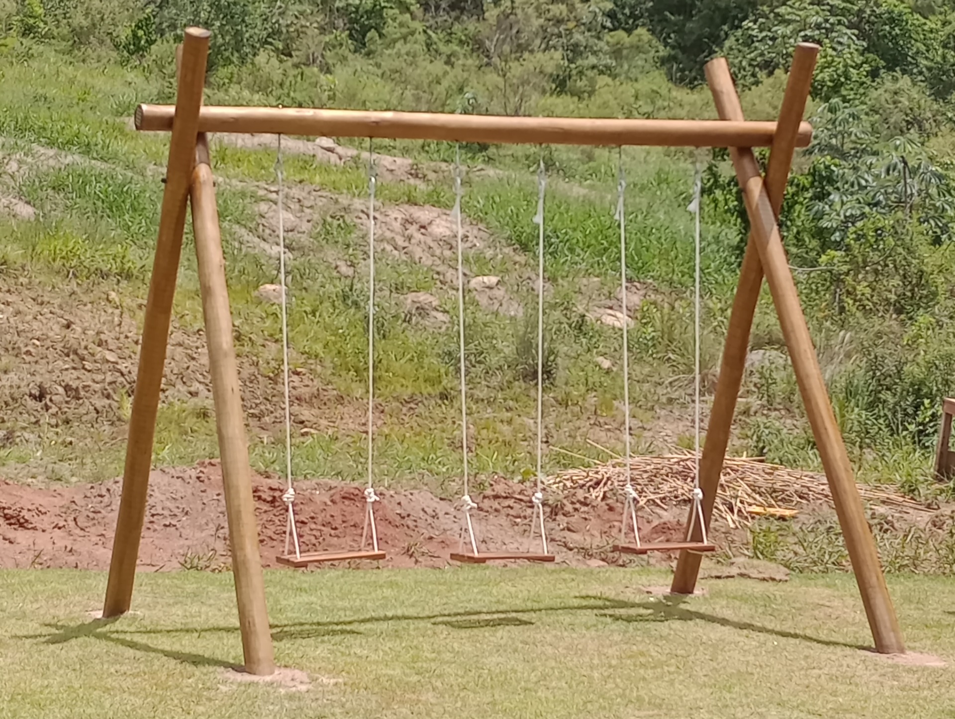 Balanço Triplo em Eucalipto Tratado